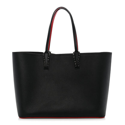 Christian Louboutin Calfskin Spikes East West Cabata Tote Black 1 of 15