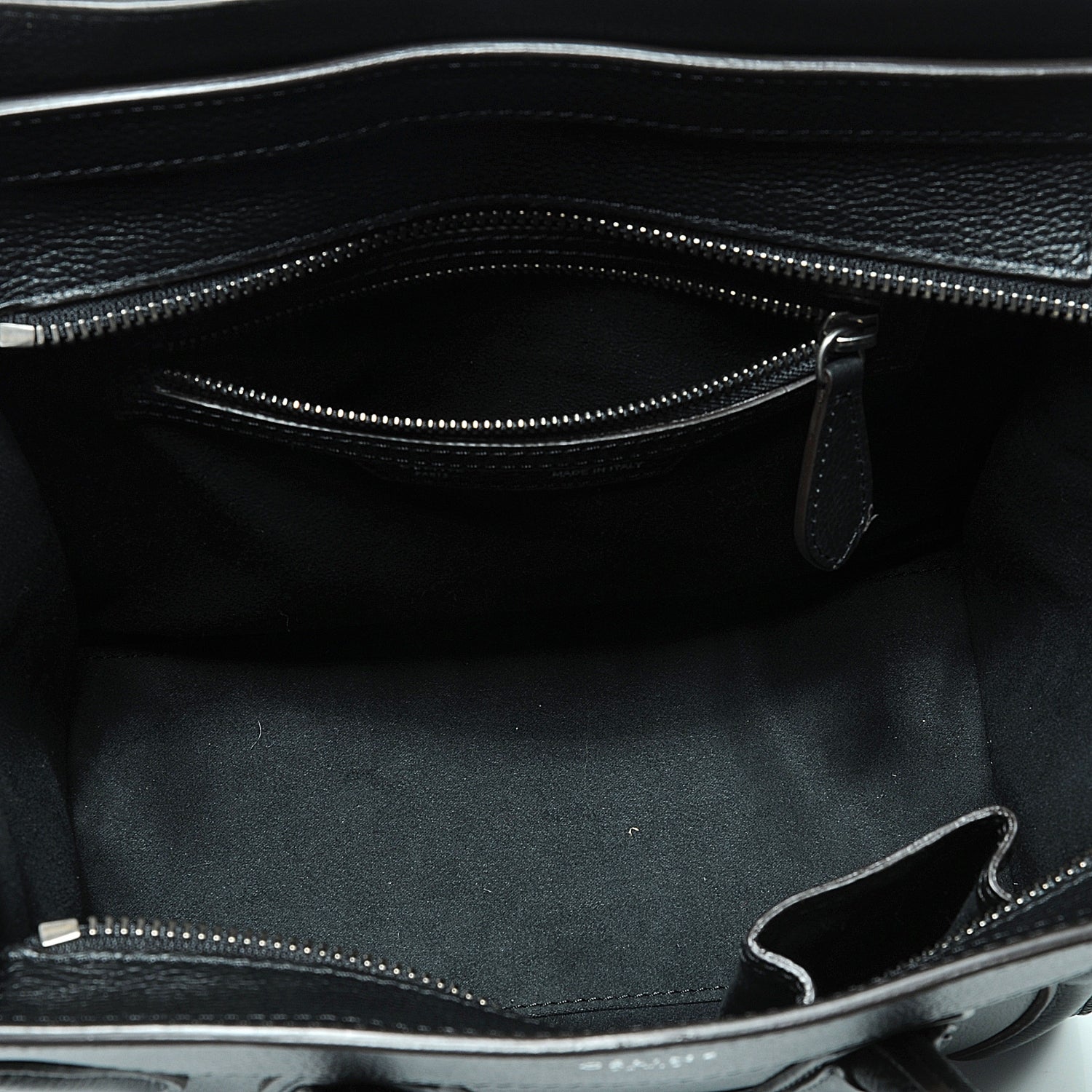 Celine Drummed Leather Micro Luggage Bag Black 4 of 8