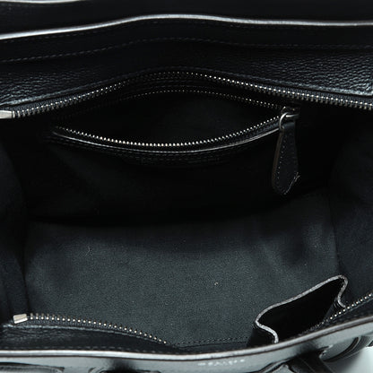 Celine Drummed Leather Micro Luggage Bag Black 4 of 8