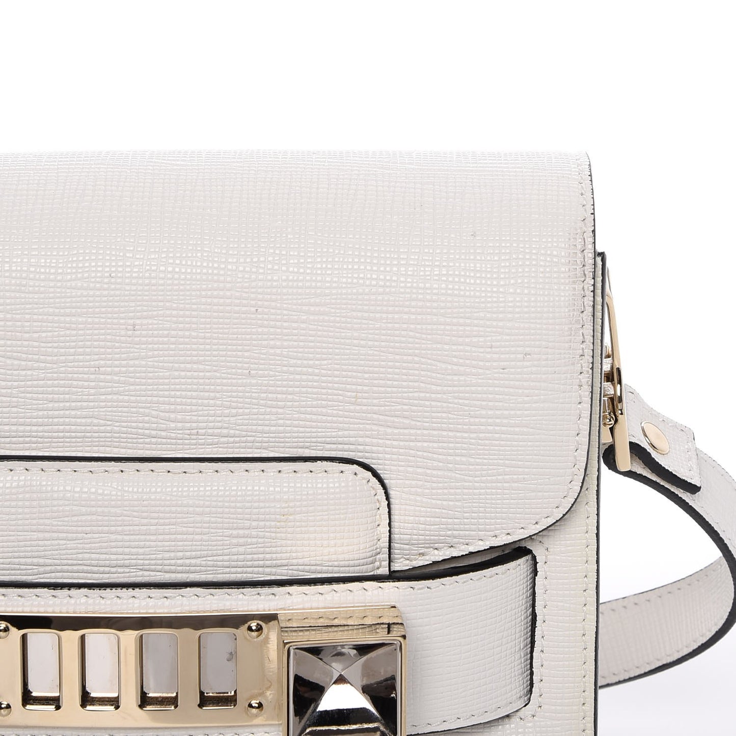 Linosa Calfskin Tiny PS11 Classic Shoulder Bag White