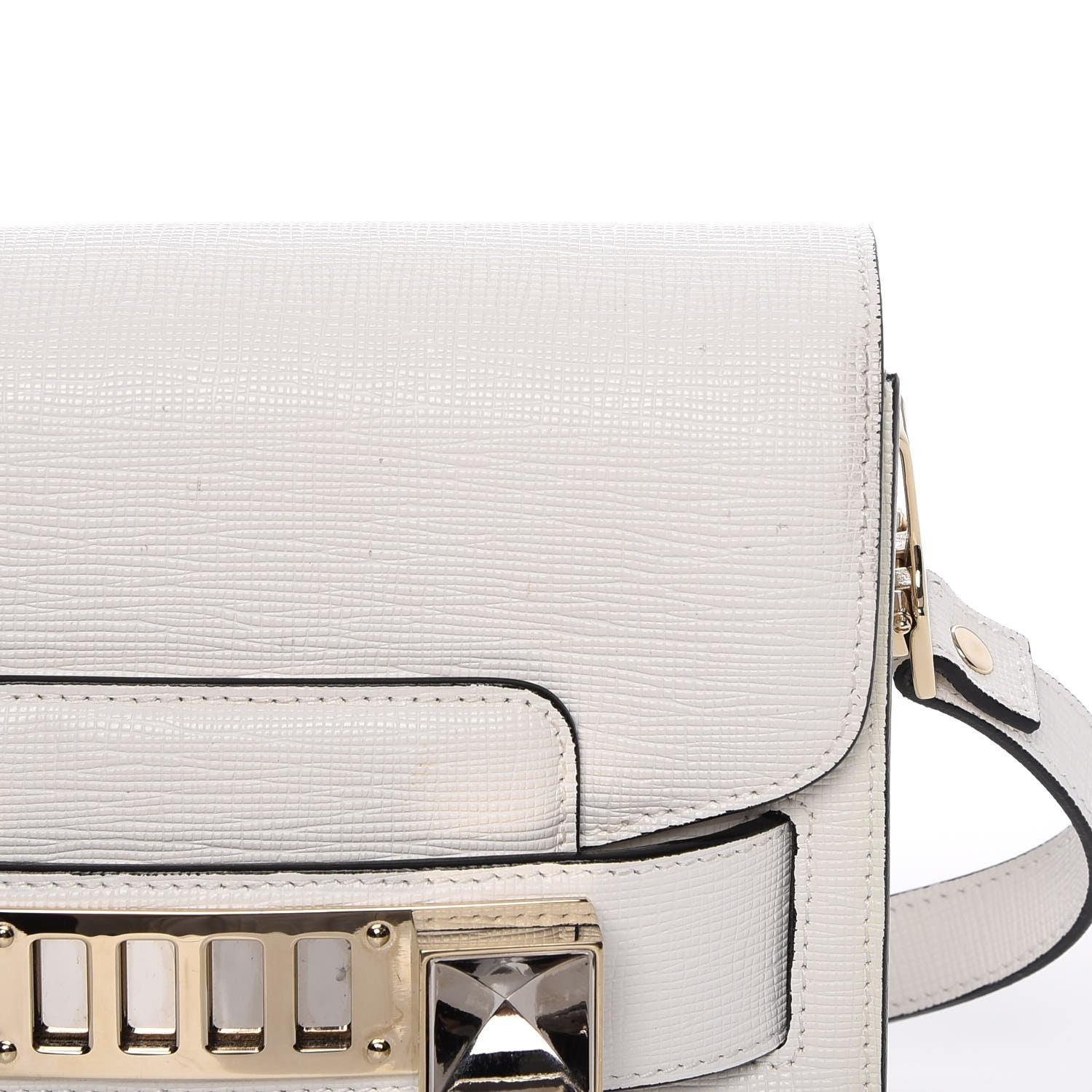 Proenza Schouler Linosa Calfskin Tiny PS11 Classic Shoulder Bag White 9 of 12