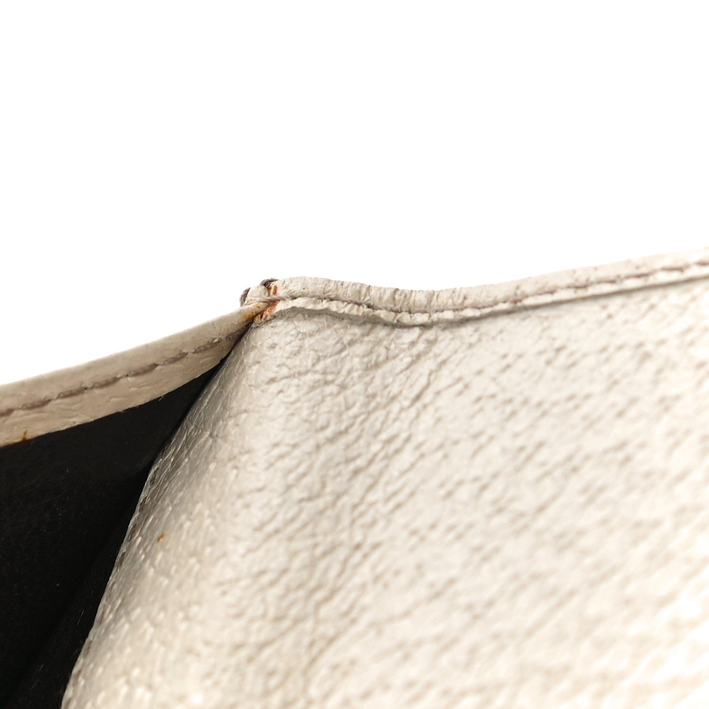 Monogram Metal Bar French Flap Wallet Off White