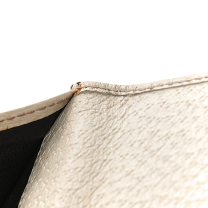 Gucci Monogram Metal Bar French Flap Wallet Off White 14 of 15