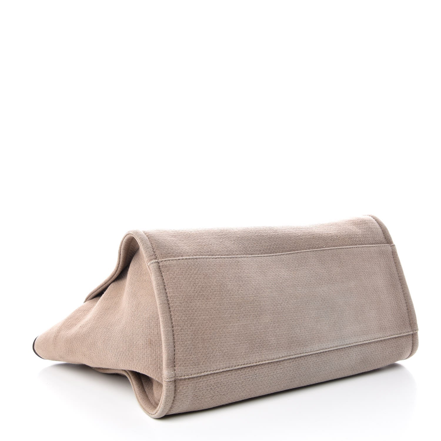 Chanel Canvas Large Deauville Tote Ecru 4 of 11