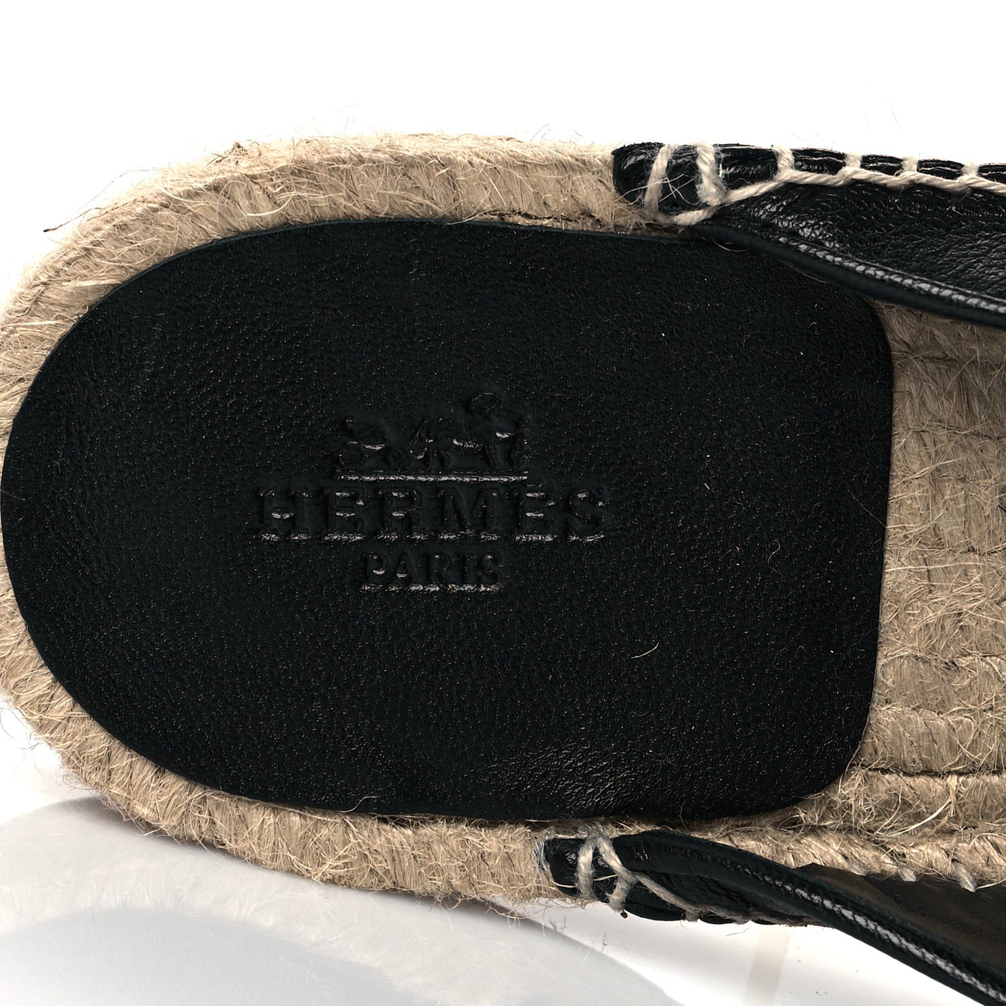 Goatskin Feria Espadrille 38 Black