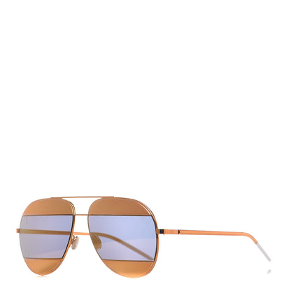 Christian Dior Split 1 Aviator Sunglasses Gold 1 of 6
