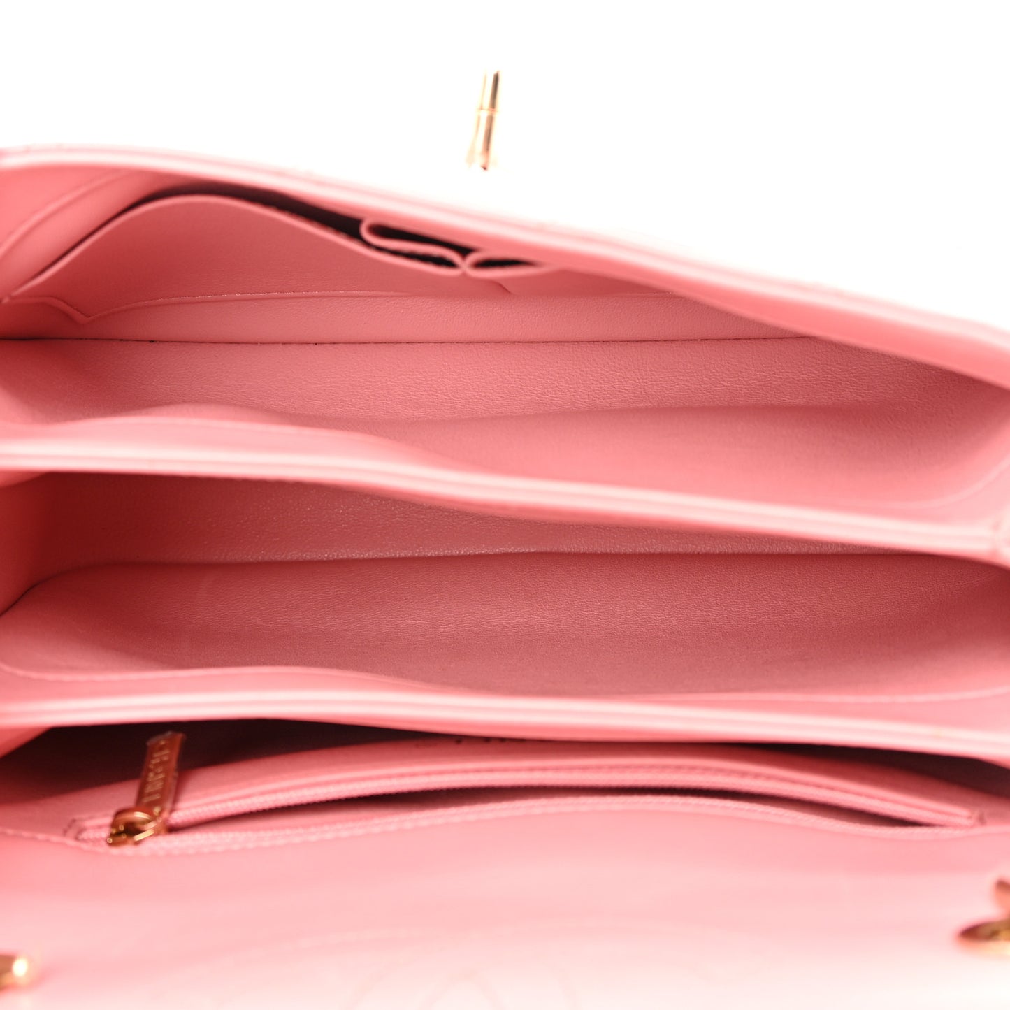 Lambskin Quilted Small Trendy CC Flap Dual Handle Bag Light Pink