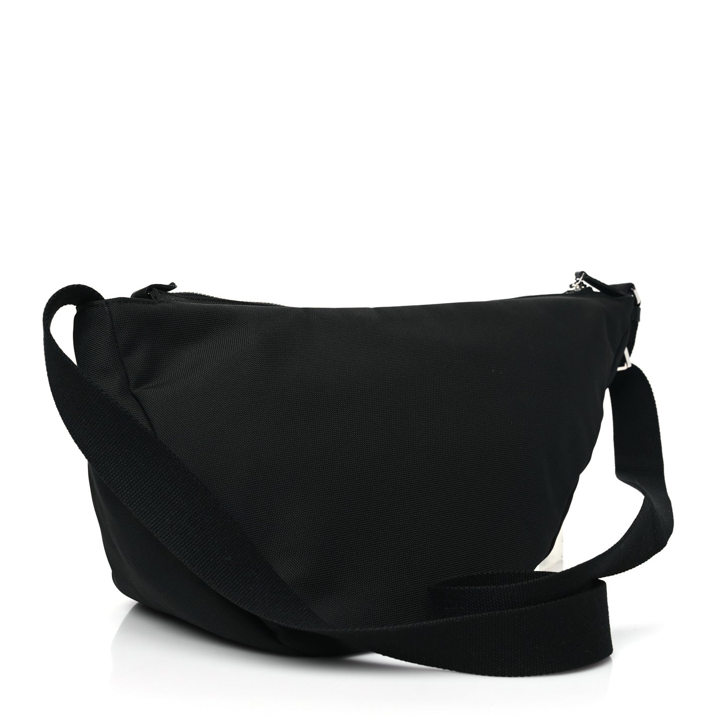 Nylon Slouchy Banana Two Bag Black