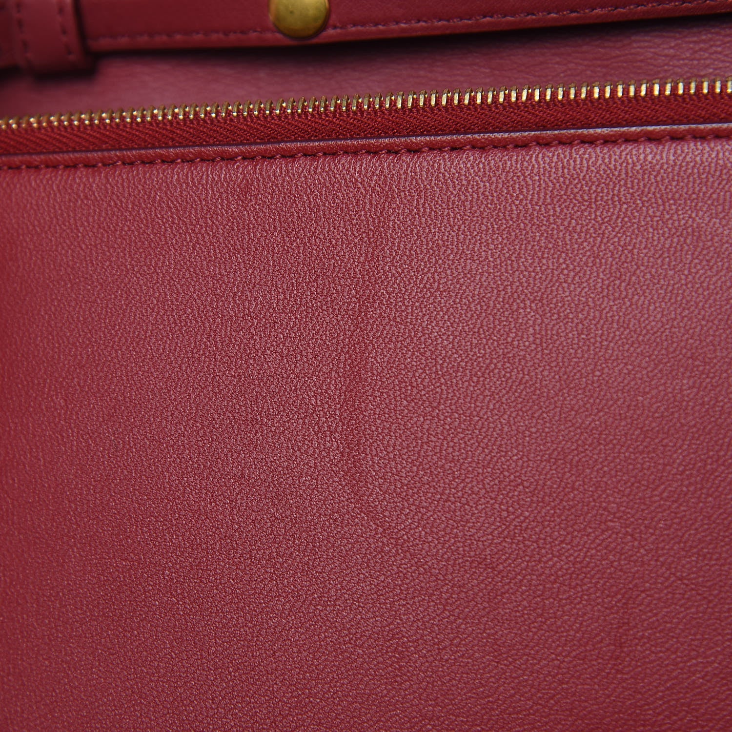 Celine Smooth Lambskin Frame Evening Chain Clutch Ruby Nude 10 of 13