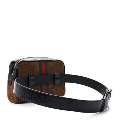 Gucci Suede Small Ophidia Belt Bag 85 34 Brown 3 of 10