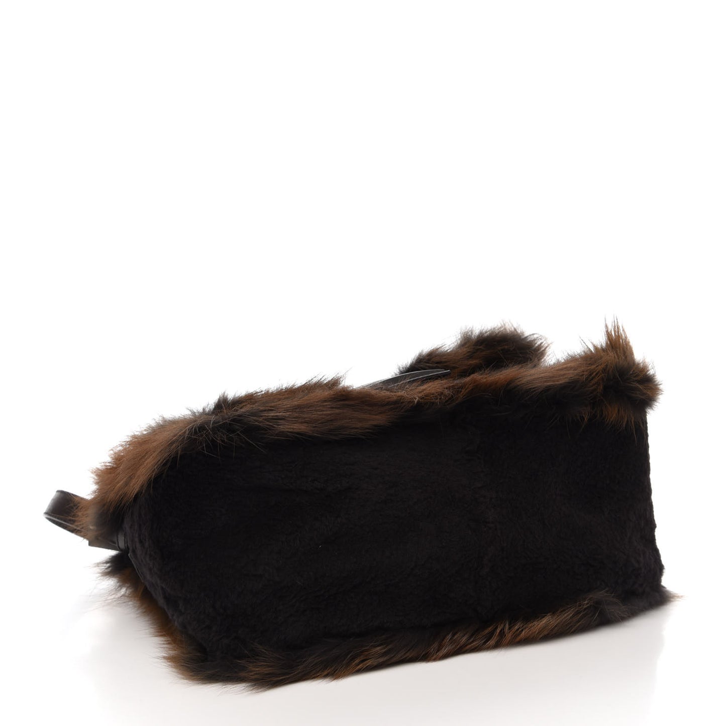 Fox Fur Mama Baguette Brown Multicolor