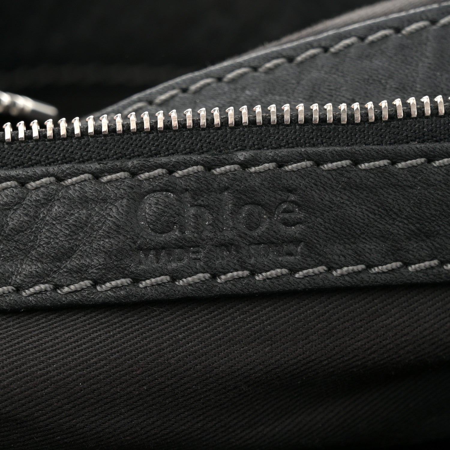 Chloe Calfskin Paddington Double Zipped Bowler Black 6 of 13