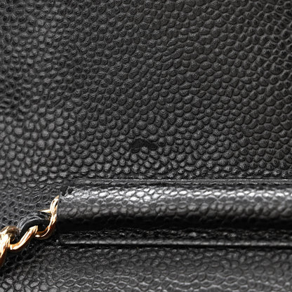 Chanel Caviar Quilted Wallet on Chain WOC Black 9 of 12