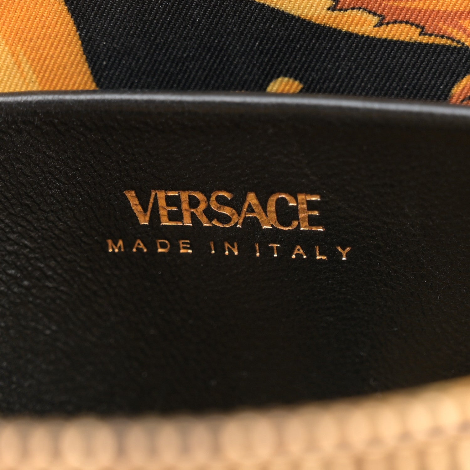 Versace Nappa Barocco Quilted Small Virtus V Chain Shoulder Bag Black 6 of 11