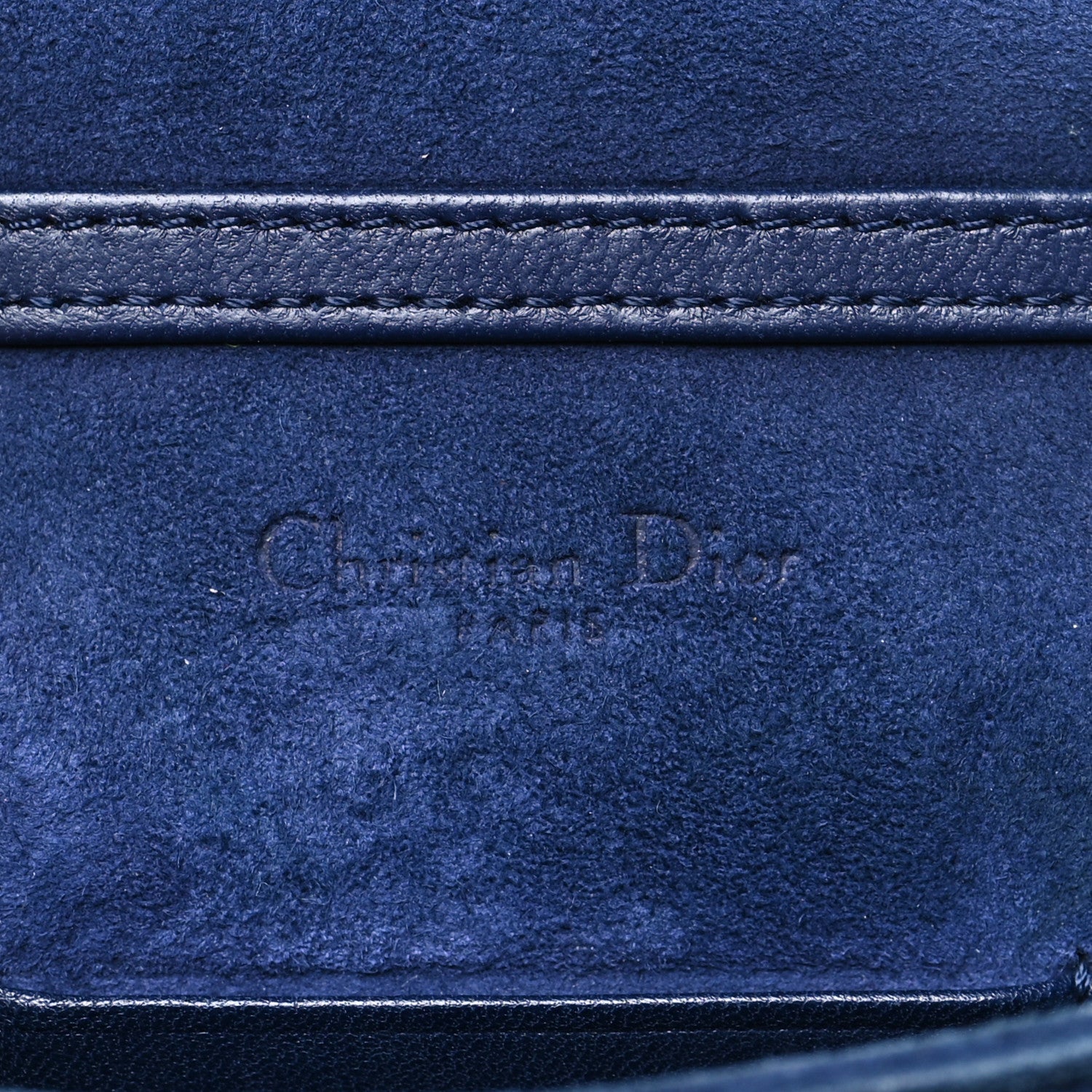 Christian Dior Lambskin Studded Vertical Diorama Indigo 6 of 10