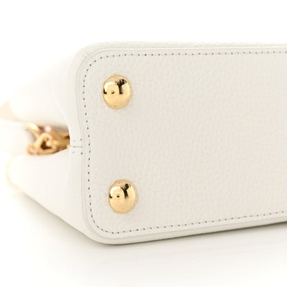 Louis Vuitton Taurillon Flower Chain Capucines BB White 9 of 10