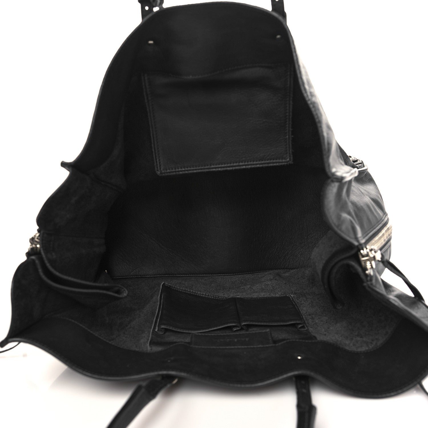 Balenciaga Supple Calfskin Papier A4 Zip Around Tote Black 5 of 7