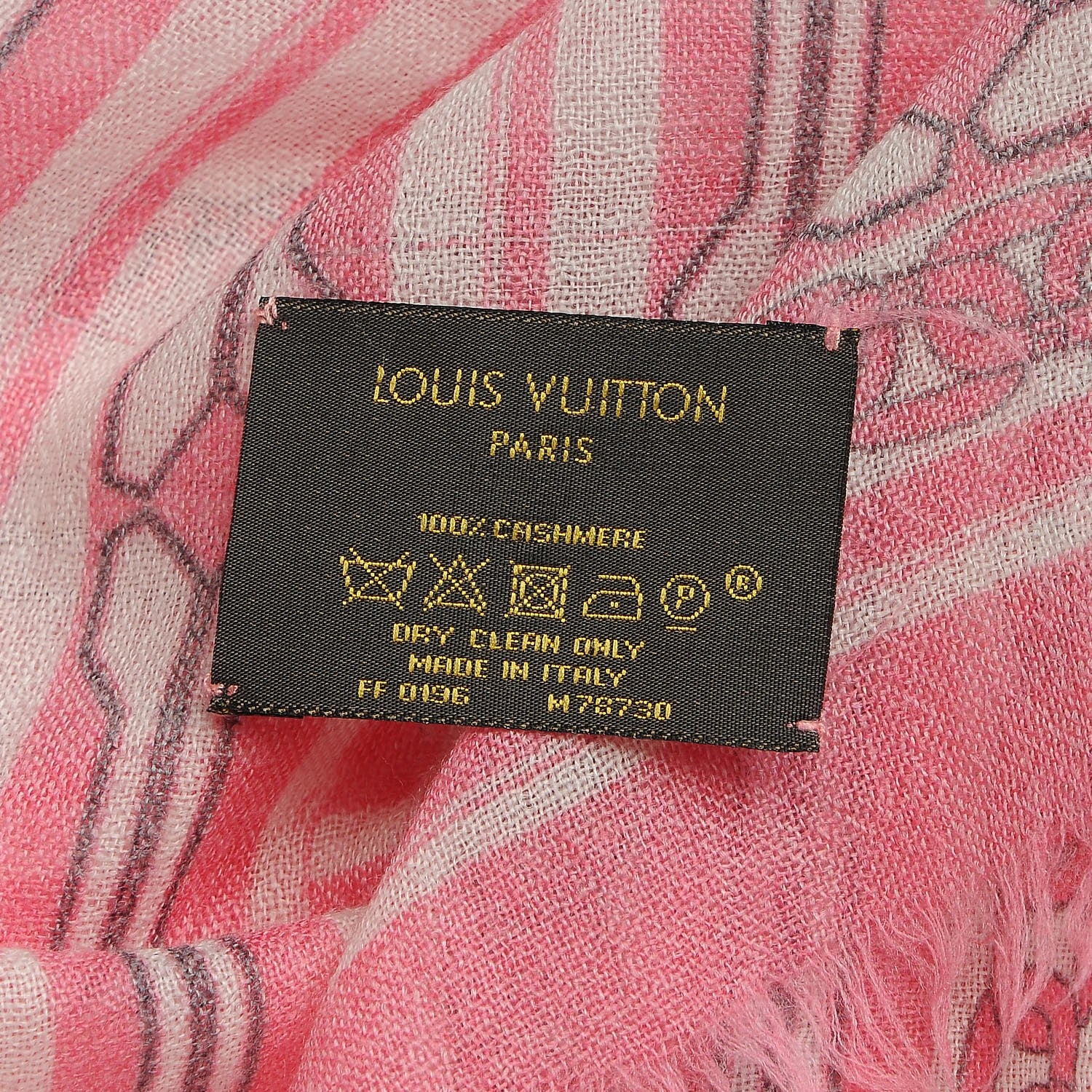Louis Vuitton Cashmere Handling Stole Rose 5 of 5