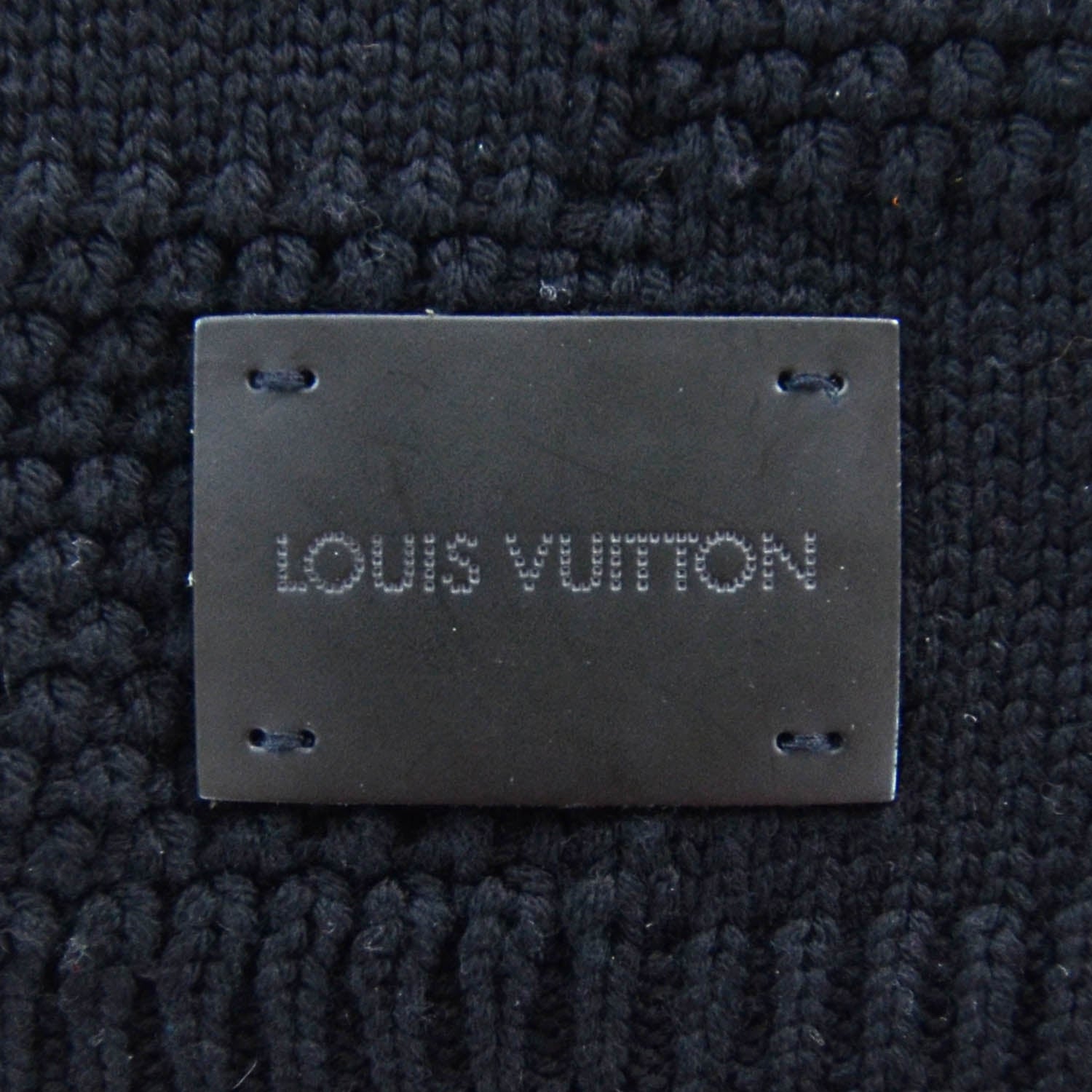 Louis Vuitton Damier Wool Scarf Black 2 of 4