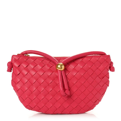 Bottega Veneta Nappa Intrecciato Small Turn Pouch Cranberry 1 of 8