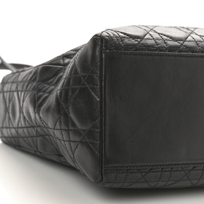 Christian Dior Lambskin Cannage Medium Lady Dior Black 10 of 13