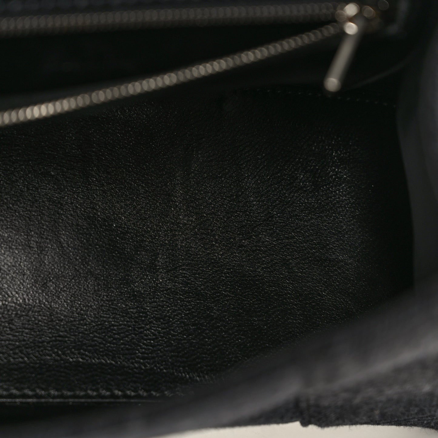 Denim BB Monogram Small Hourglass Top Handle Bag Black