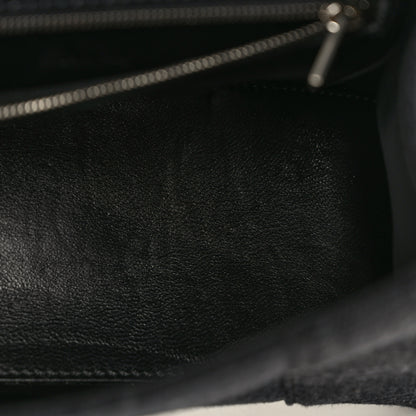 Balenciaga Denim BB Monogram Small Hourglass Top Handle Bag Black 13 of 13