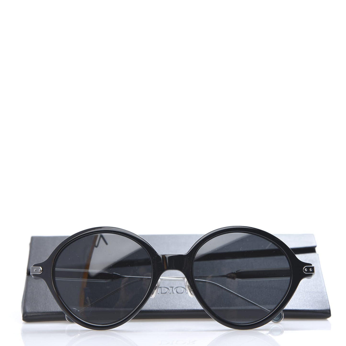 Acetate Umbrage Round Sunglasses Tortoise Black