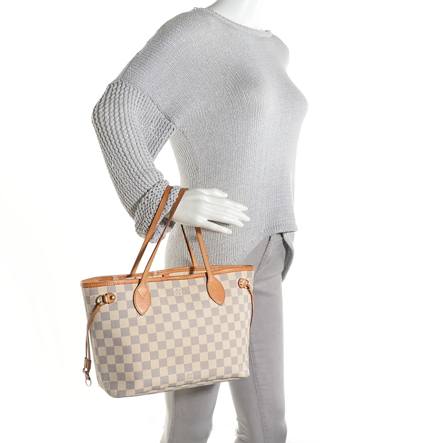 Louis Vuitton Damier Azur Neverfull PM 2 of 7