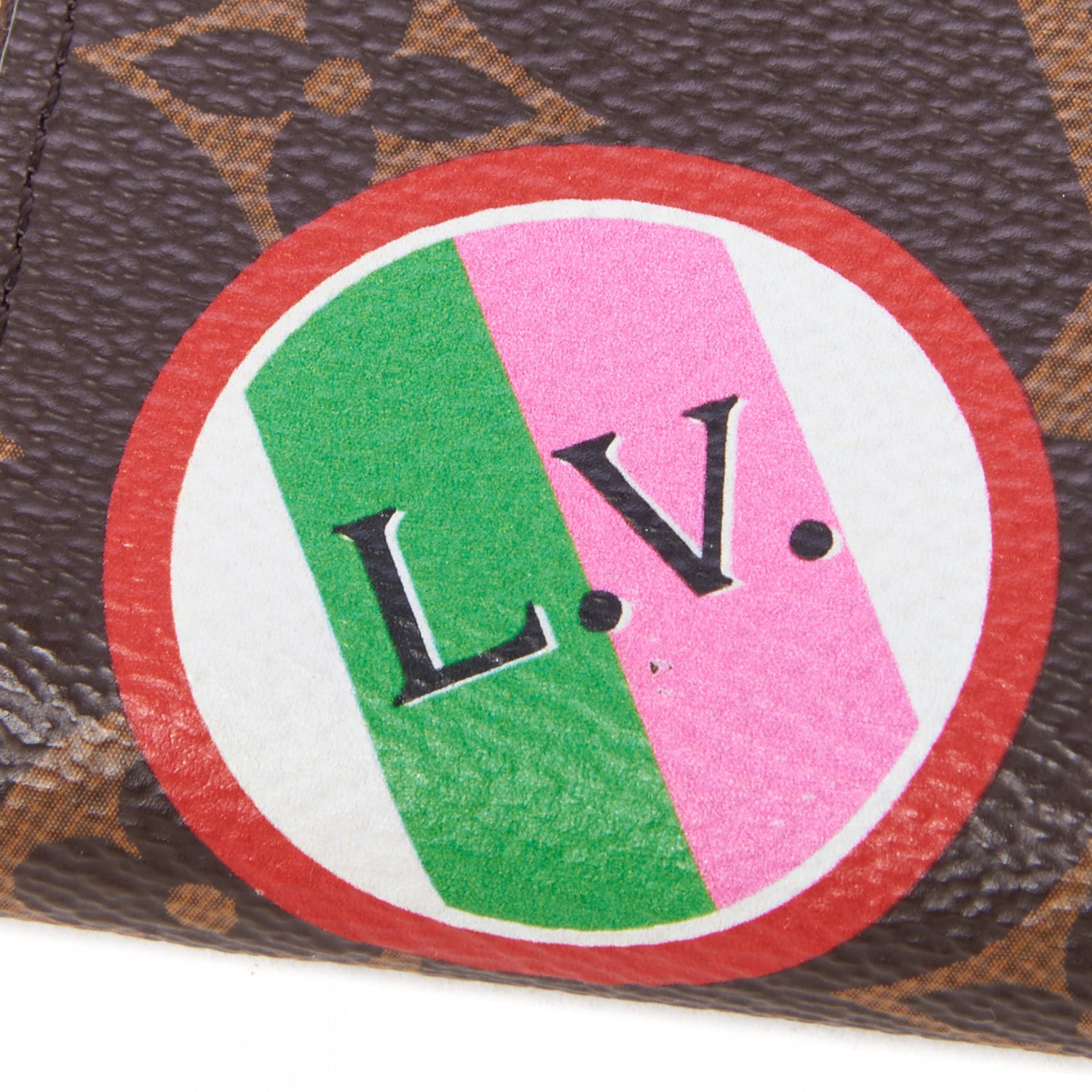 Louis Vuitton Monogram Travel Stickers Zippy Coin Purse 7 of 7