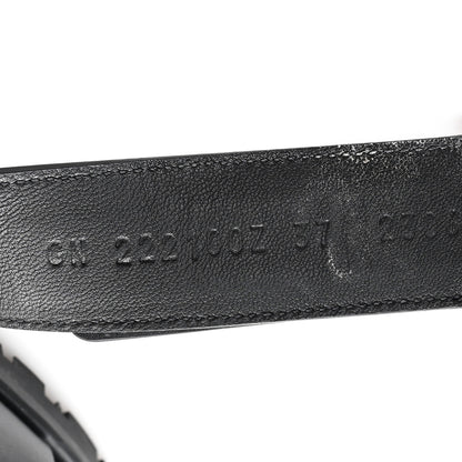 Hermes Calfskin Womens Chypre Sandals 37 Black 8 of 10