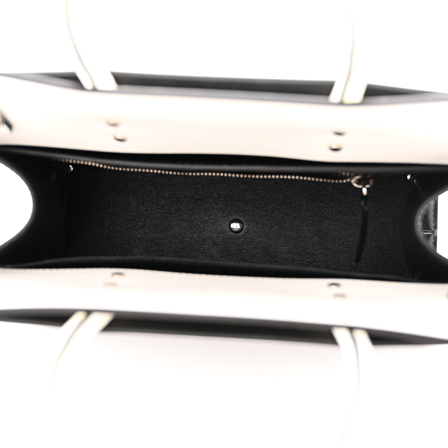 Givenchy Smooth Calfskin Small Degrade Horizon Satchel White Black 5 of 11