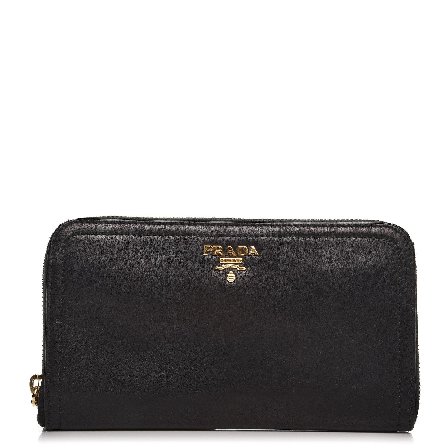 Soft Calf Zip Around Wallet Nero Black