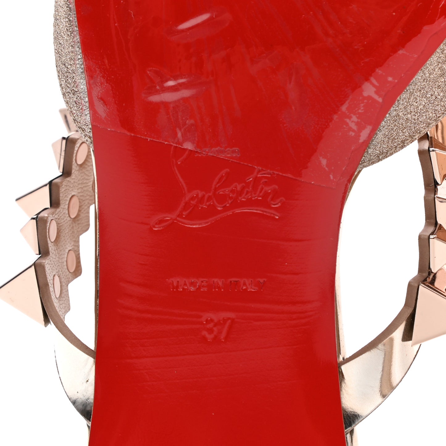Mini Glitter Planet Choc Flat Mules 37 Courtisane Pink Bronze