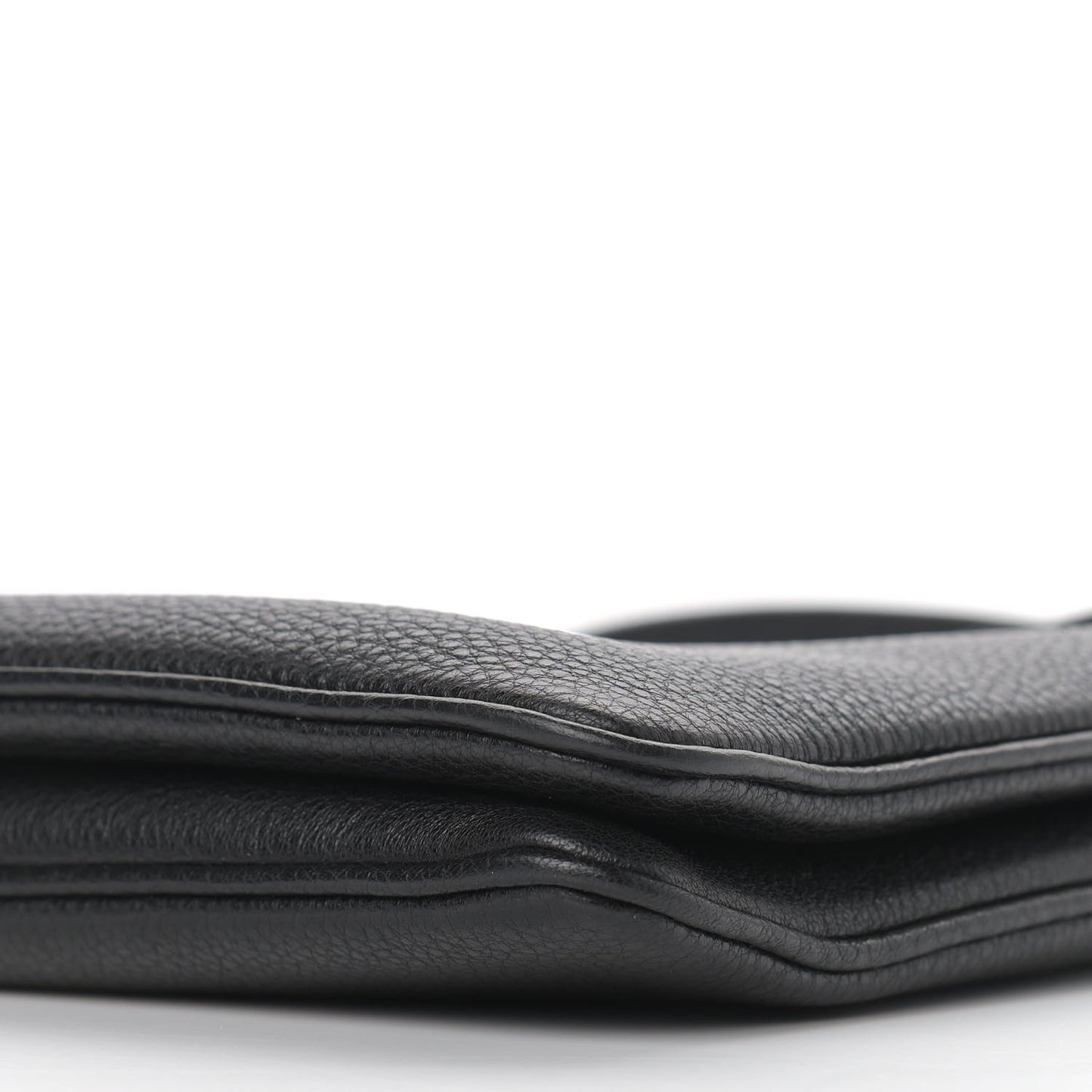 Vitello Phenix Double Zip Crossbody Bag Black