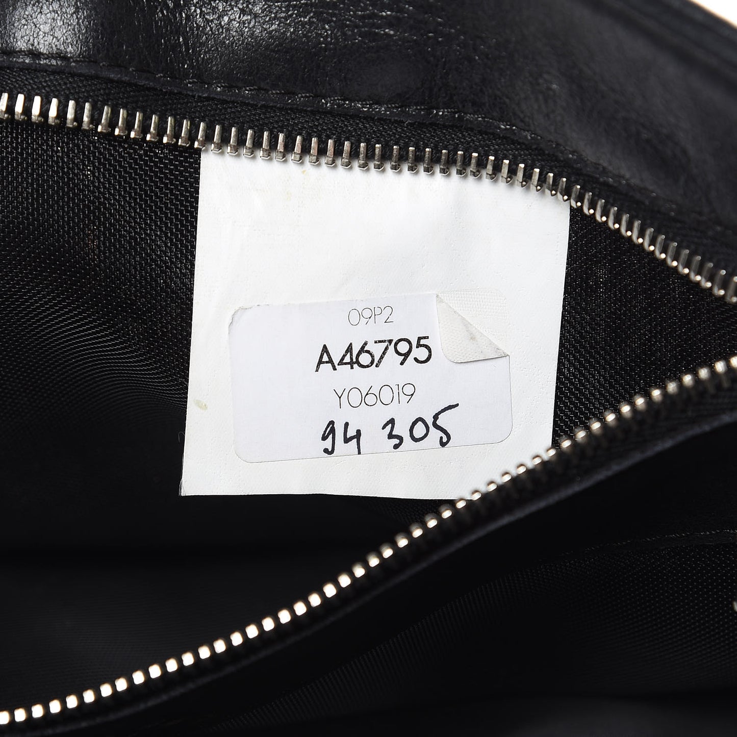 Calfskin Mesh Hidden Sequin CC Tote Black