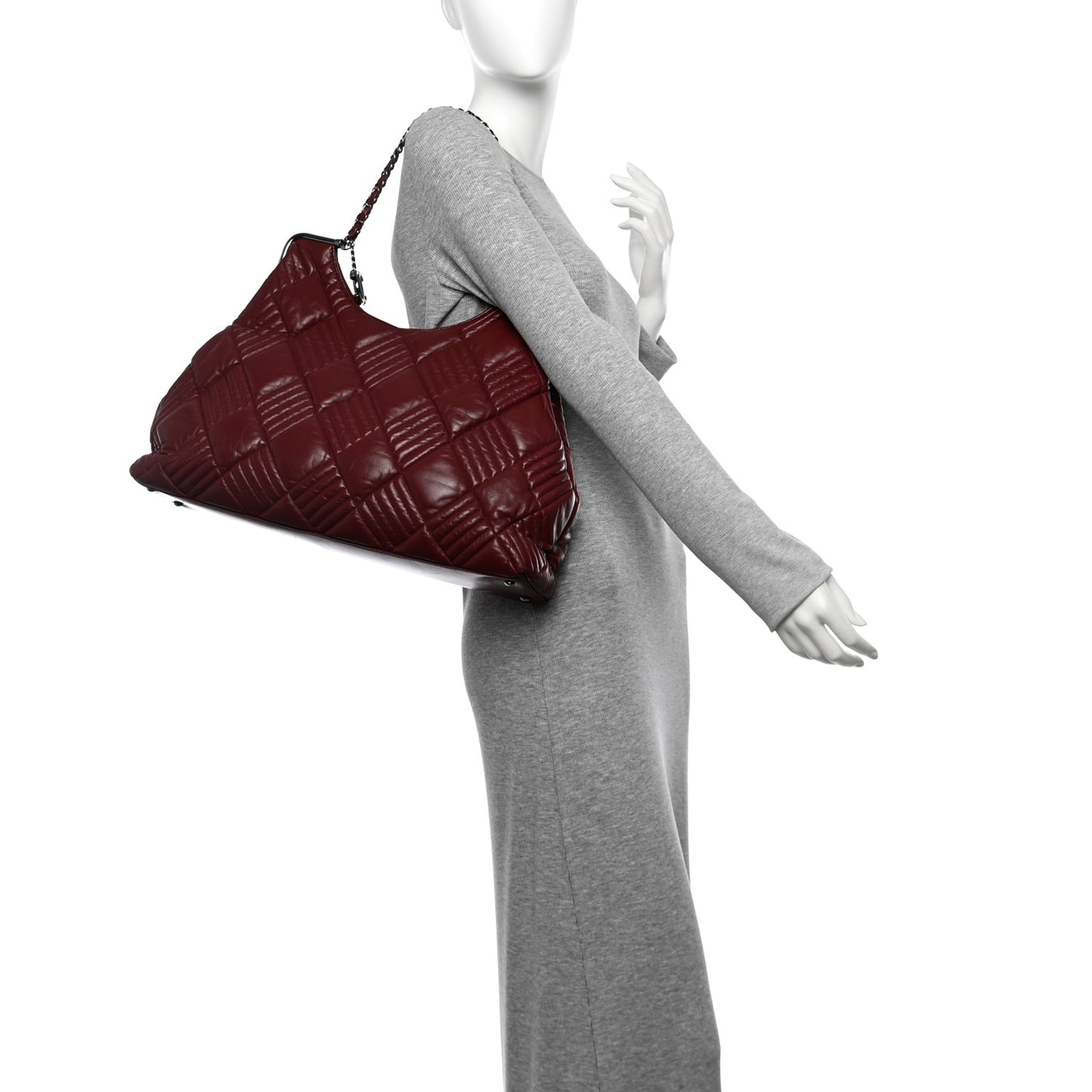 Lambskin Large In and Out Tote  Red