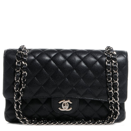 Chanel Caviar Quilted Medium Double Flap Black 1 of 8