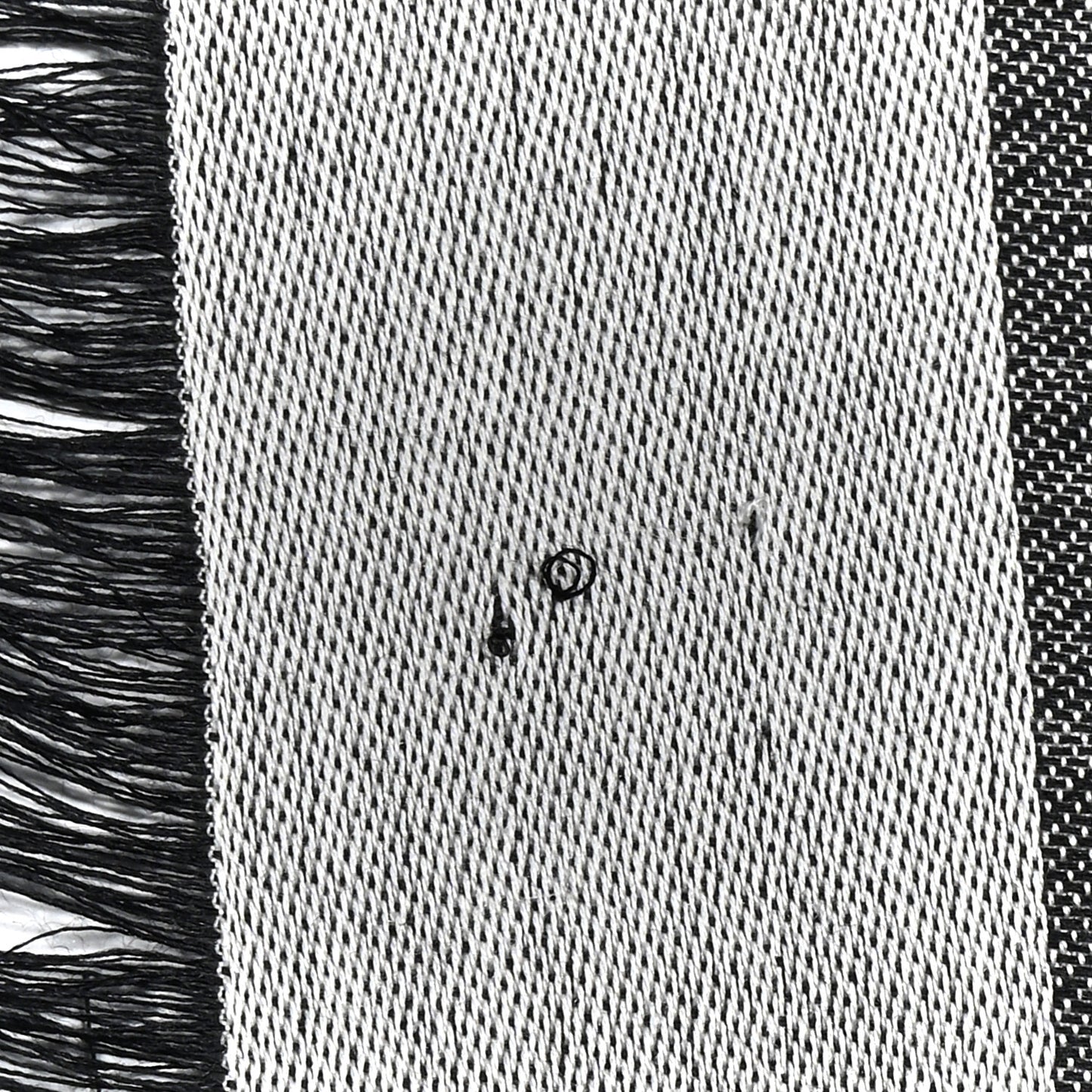 Silk Lurex Wool Monogram Shine Shawl Black