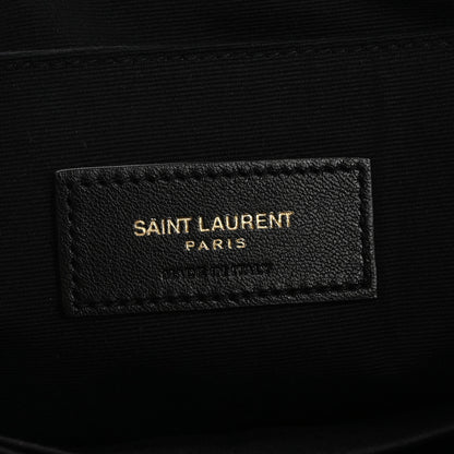 Saint Laurent Calfskin Crocodile Embossed Tablet Pouch Crema Soft 6 of 18