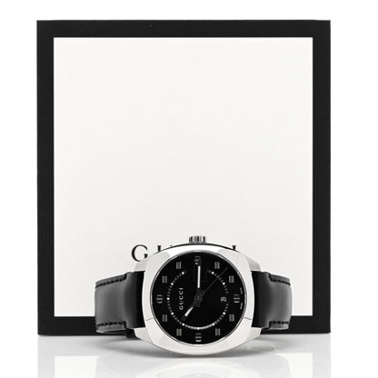 Gucci Stainless Steel Calfskin 40mm GG2570 Quartz Watch Black 5 of 5