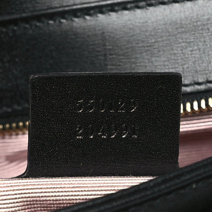 Gucci Vitello Palmellato Lux Small Arli Flap Shoulder Bag Black 7 of 9