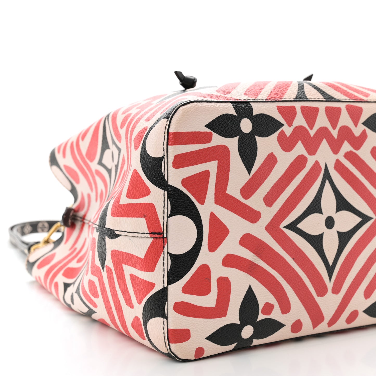 Monogram Giant Crafty NeoNoe MM Creme Rouge Black