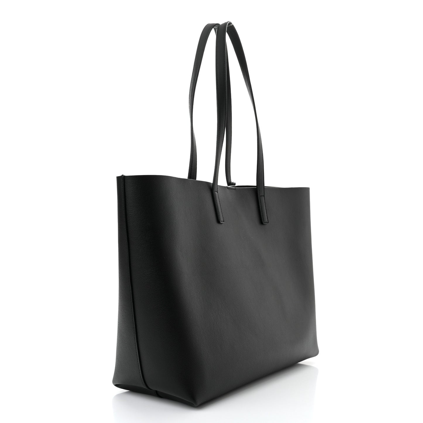 Calfskin Large Shopping Tote Black