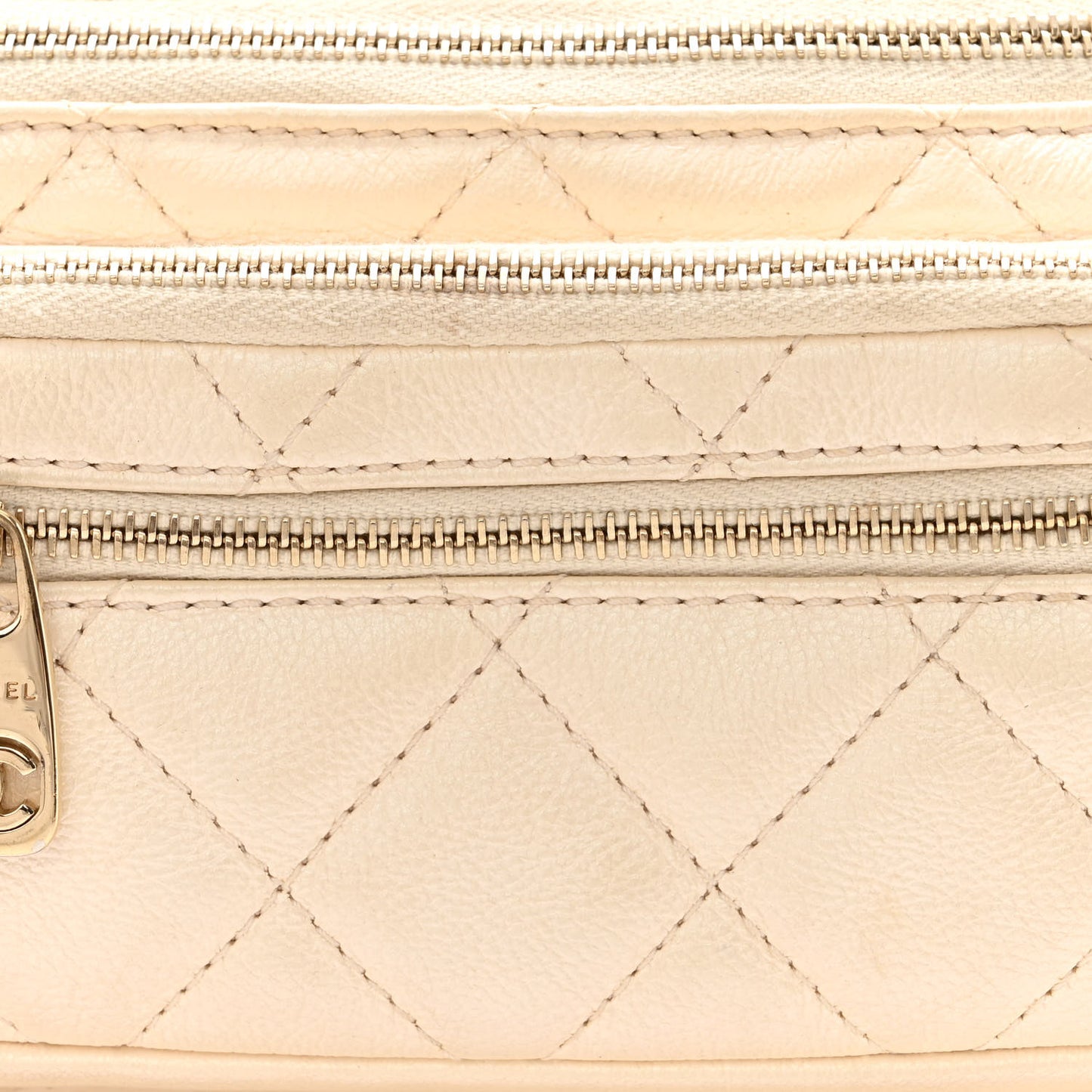 Calfskin Quilted All About Waist Belt Bag White