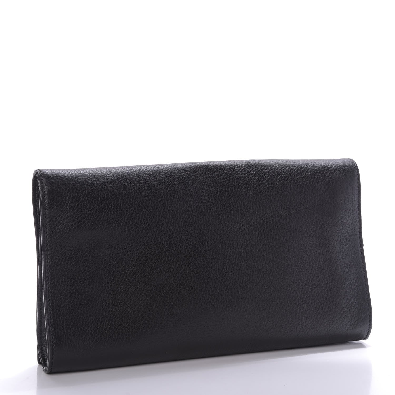 Gucci Pebbled Calfskin Medium Soho Clutch Black 3 of 9