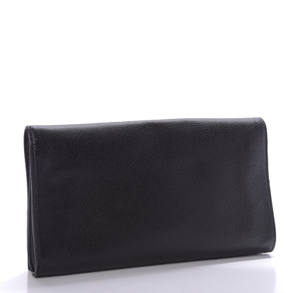 Gucci Pebbled Calfskin Medium Soho Clutch Black 3 of 9