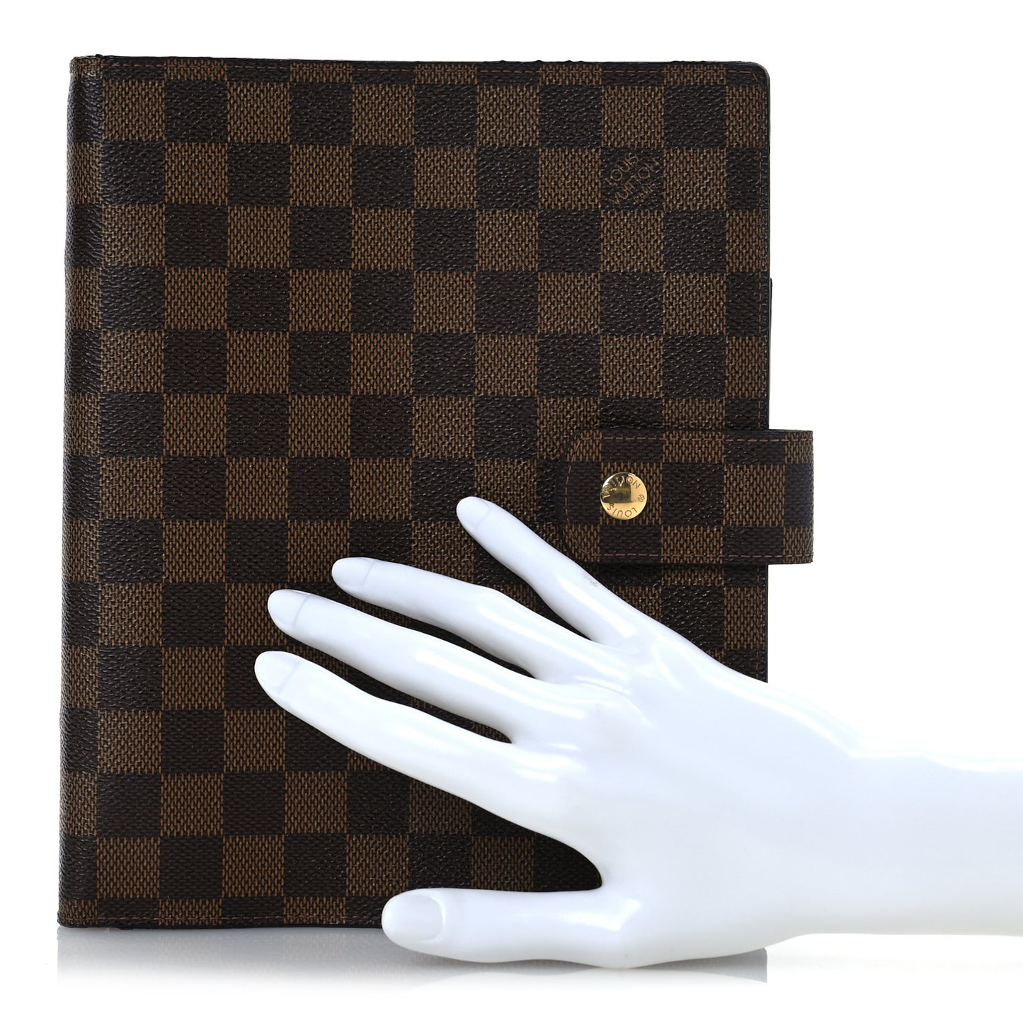 Damier Ebene Large Ring Agenda Cover
