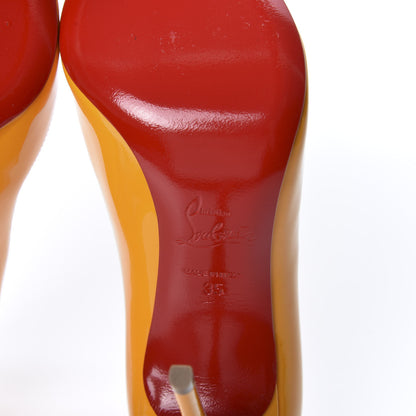 Christian Louboutin Patent Pigalle Follies 100 Pumps 35 Full Moon 8 of 9