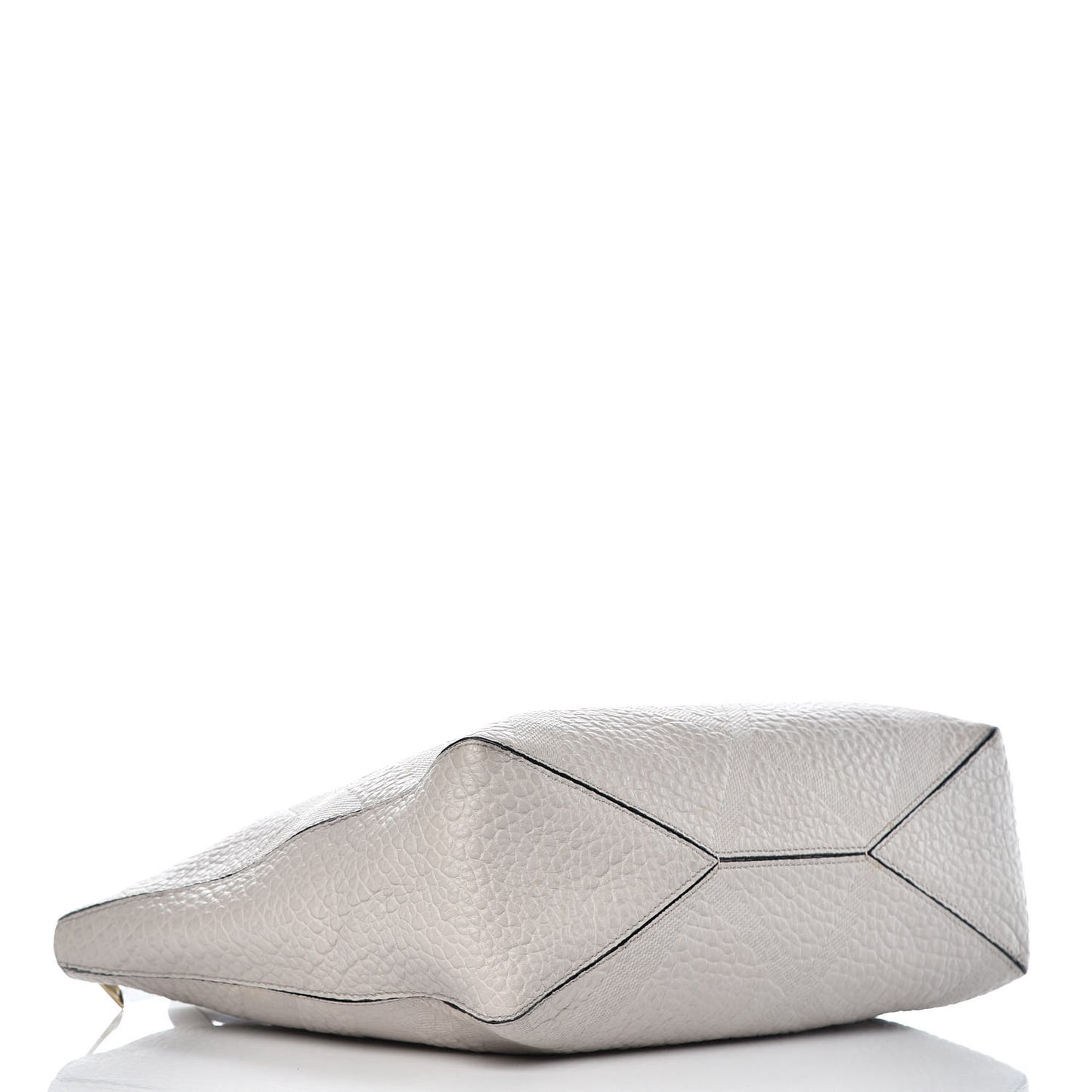 Heritage Grain Check Embossed Medium Dewsbury Tote Pale Grey